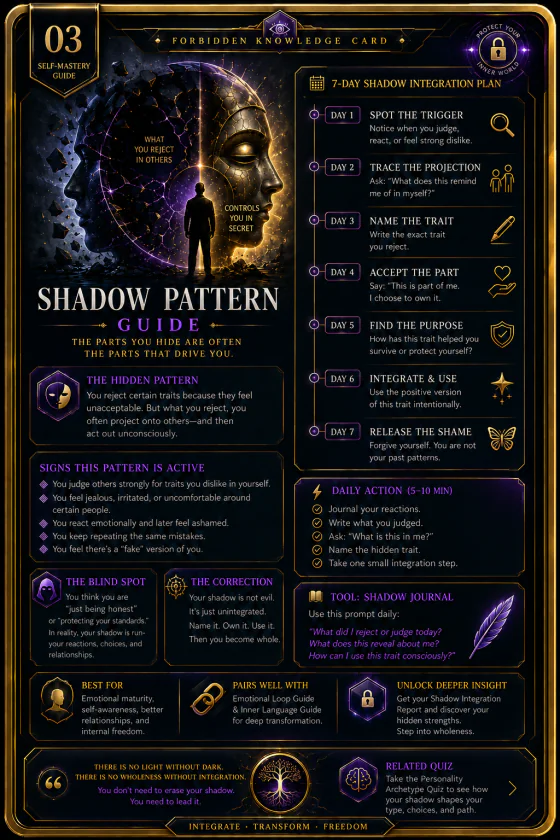 PersonaHaven Shadow Pattern Self-Mastery collectible card