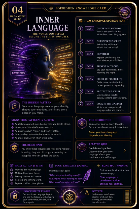 PersonaHaven Inner Language Self-Mastery collectible card