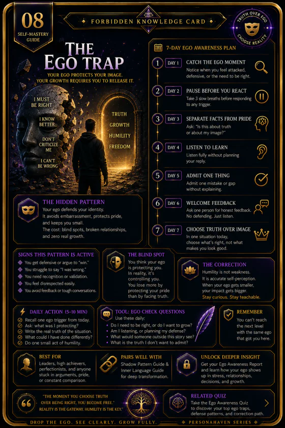 PersonaHaven The Ego Trap Self-Mastery collectible card