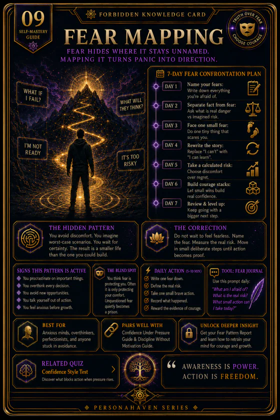 PersonaHaven Fear Mapping Self-Mastery collectible card