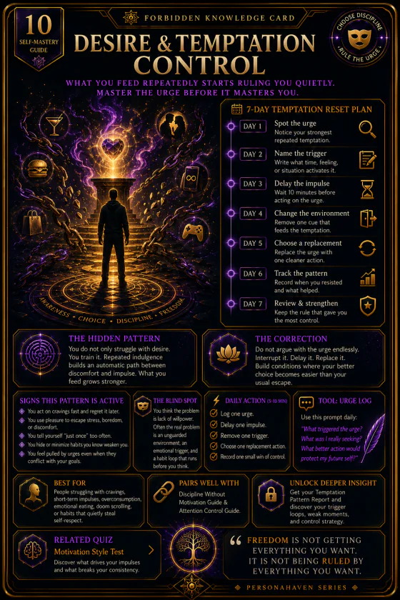PersonaHaven Desire & Temptation Control Self-Mastery collectible card