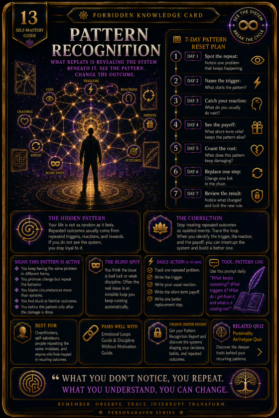 PersonaHaven Pattern Recognition Self-Mastery collectible card